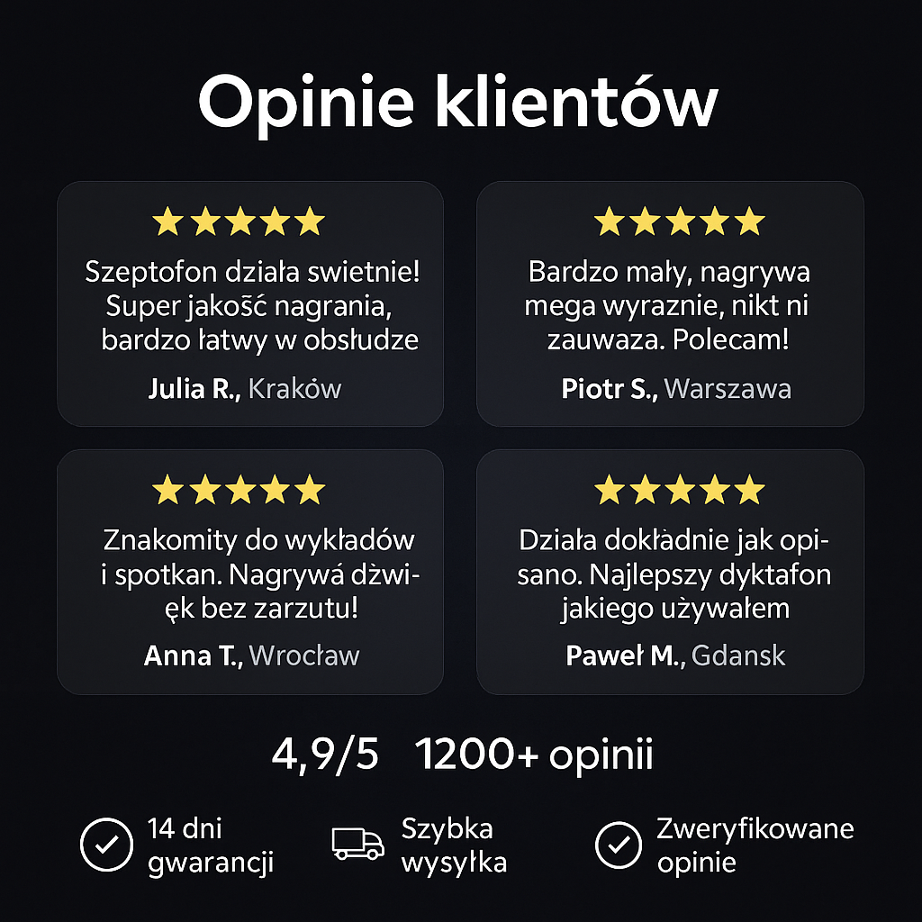 Szeptofon™ - Najmniejszy dyktafon na świecie