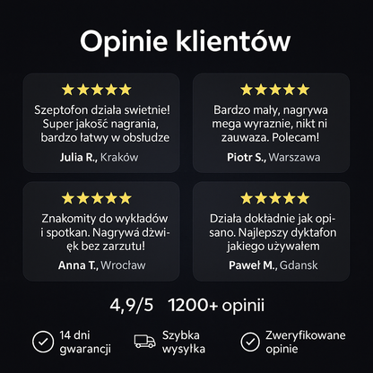 Szeptofon™ - Najmniejszy dyktafon na świecie